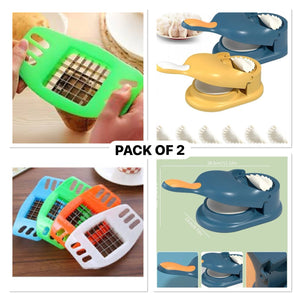 Dumpling & fries Maker Tool -PACK OF 2 (FREE DELIVERY)